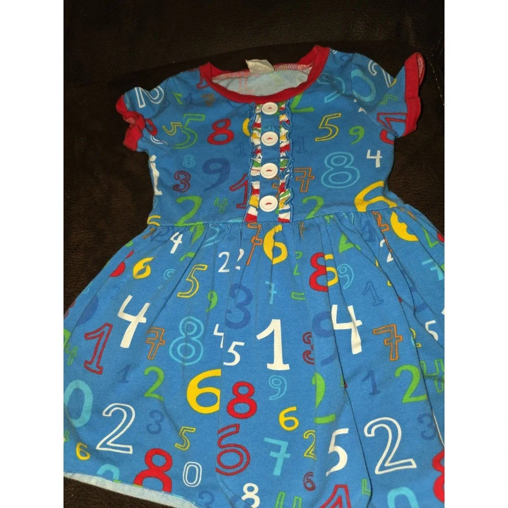 Eleanor rose back to school numbers dress‎ size 2t